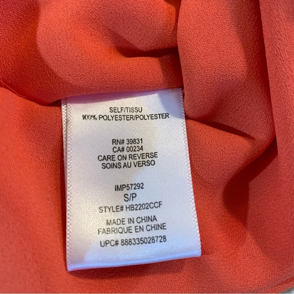 Sam Edelman Orange Tank With Rhinestone Details Women’s Size Small - Picture 6 of 10